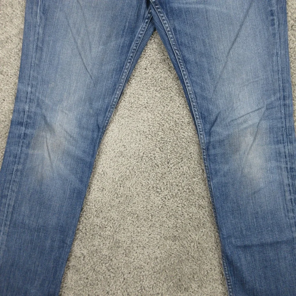 Bonobos Jeans Mens 31x30 Blue Slim Straight Faded Whisker Stretch Denim Pants